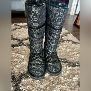 Coach shearling lined boots - size 7